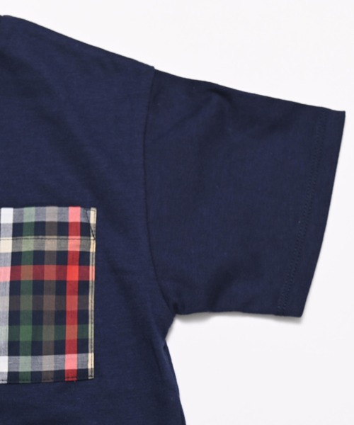 Arnold Palmer（アーノルドパーマー）の「パーマーチェック ポケット Tシャツ（Tシャツ/カットソー・キッズ・ホワイト/ネイビー・115cm/105cm/145cm/95cm/135cm/125cm）」の6枚目の写真