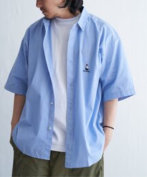 オックスチェスト刺繍ビッグシャツ