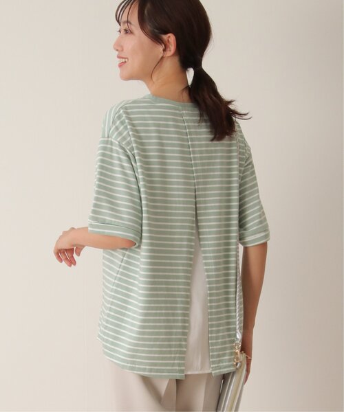 ikka(イッカ)の「コットンUSAバックシャンプルオーバー(Tシャツ/カットソー・レディース・グリーン/グレー/ネイビー/オフホワイト・M/L/S)」の17枚目の写真