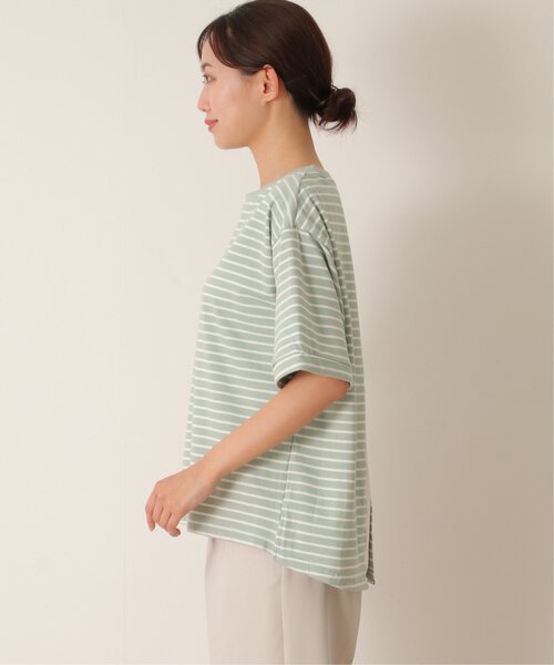 ikka(イッカ)の「コットンUSAバックシャンプルオーバー(Tシャツ/カットソー・レディース・グリーン/グレー/ネイビー/オフホワイト・M/L/S)」の14枚目の写真