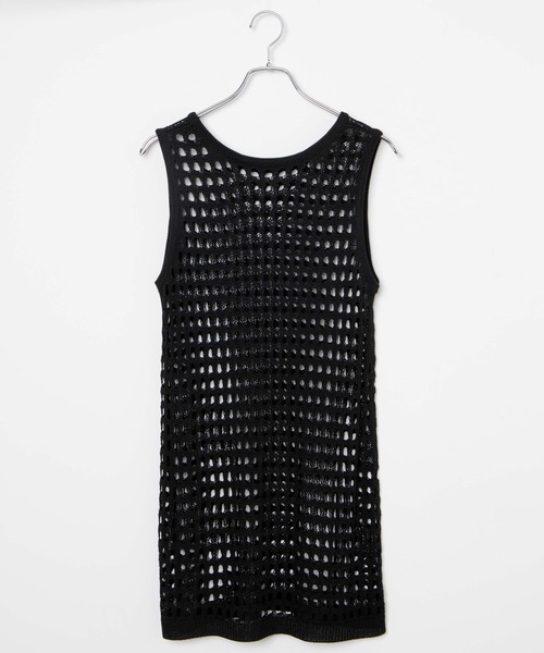 WEGO（ウィゴー）の「WEGO/メッシュニットOP（ワンピース・レディース・ブラック/ブラウン・FREE）」の17枚目の写真