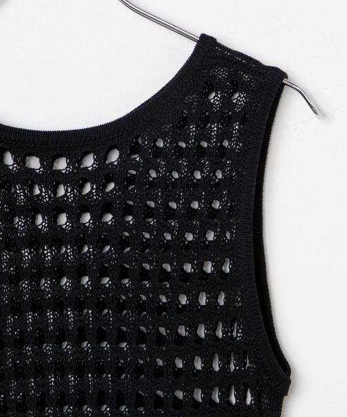 WEGO（ウィゴー）の「WEGO/メッシュニットOP（ワンピース・レディース・ブラック/ブラウン・FREE）」の19枚目の写真