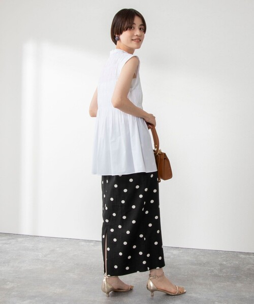 NOLLEY’S（ノーリーズ）の「シャーリングブラウス（シャツ/ブラウス・レディース・ブラック/ホワイト/ブルー系その他3/ライトグリーン・38）」の20枚目の写真