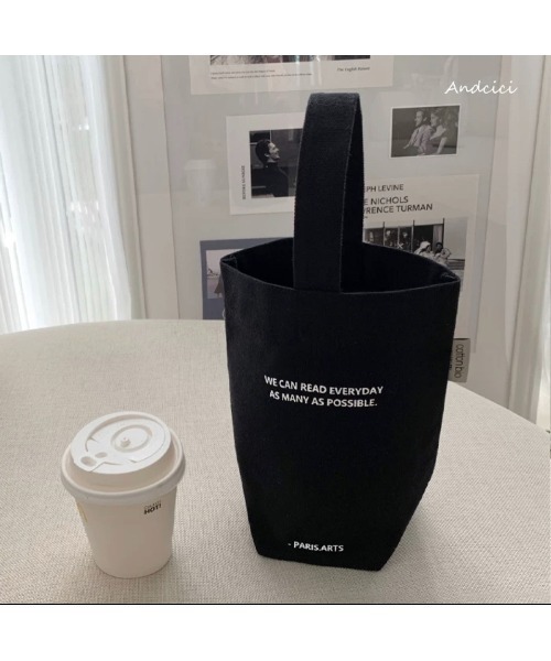 Chick（チック）の「ワンハンドル キャンバスバッグ（トートバッグ・レディース・アイボリー/ブラック/グリーン・FREE）」の3枚目の写真