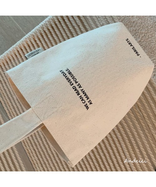 Chick（チック）の「ワンハンドル キャンバスバッグ（トートバッグ・レディース・アイボリー/ブラック/グリーン・FREE）」の4枚目の写真