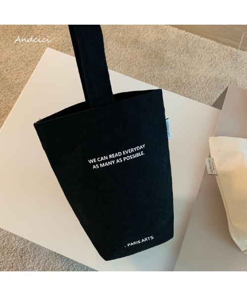 Chick（チック）の「ワンハンドル キャンバスバッグ（トートバッグ・レディース・アイボリー/ブラック/グリーン・FREE）」の14枚目の写真