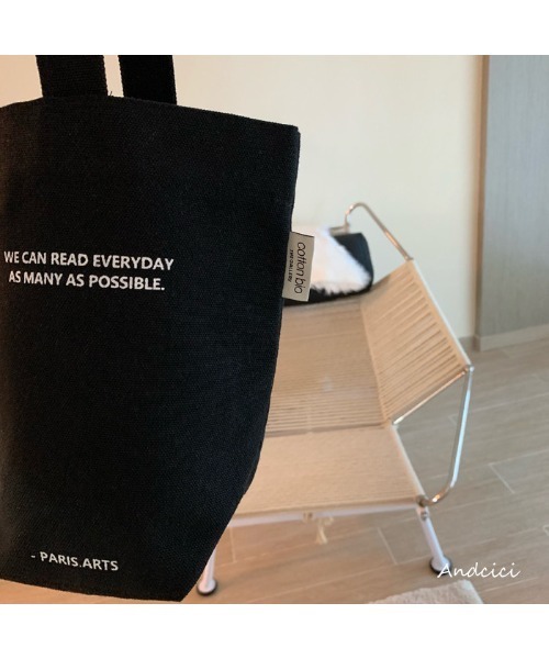 Chick（チック）の「ワンハンドル キャンバスバッグ（トートバッグ・レディース・アイボリー/ブラック/グリーン・FREE）」の15枚目の写真