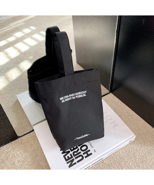 Chick（チック）の「ワンハンドル キャンバスバッグ（トートバッグ・レディース・アイボリー/ブラック/グリーン・FREE）」の20枚目の写真