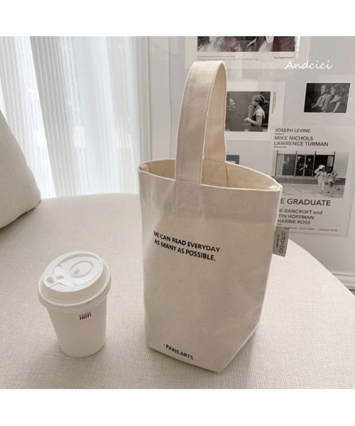 Chick（チック）の「ワンハンドル キャンバスバッグ（トートバッグ・レディース・アイボリー/ブラック/グリーン・FREE）」の21枚目の写真