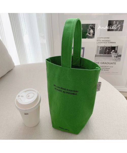 Chick（チック）の「ワンハンドル キャンバスバッグ（トートバッグ・レディース・アイボリー/ブラック/グリーン・FREE）」の22枚目の写真