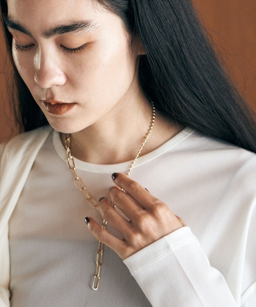 marjour(マージュール)の「DOUBLE CHAIN NECKLACE(ネックレス・レディース・ゴールド/シルバー・FREE)」の13枚目の写真