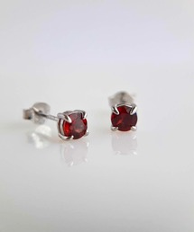 SARINOHANA/silver925シンプル一粒天然石ピアス/GOLD&SILVER