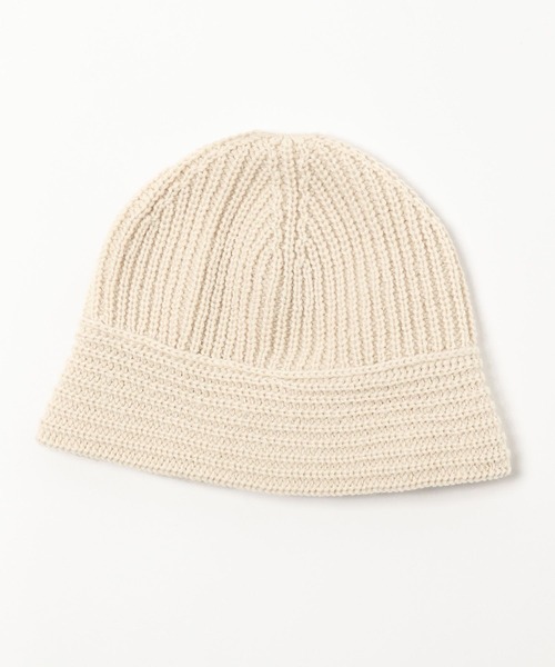 Heather(ヘザー)の「プルダウンニットワッチ 961470(ニットキャップ/ビーニー・レディース・ブラック/アイボリー・ONE SIZE)」の8枚目の写真