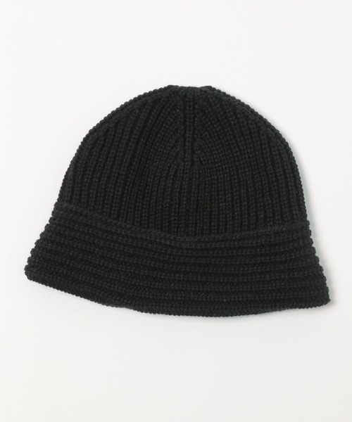 Heather(ヘザー)の「プルダウンニットワッチ 961470(ニットキャップ/ビーニー・レディース・ブラック/アイボリー・ONE SIZE)」の13枚目の写真