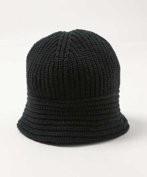 Heather(ヘザー)の「プルダウンニットワッチ 961470(ニットキャップ/ビーニー・レディース・ブラック/アイボリー・ONE SIZE)」の14枚目の写真