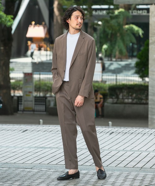 URBAN RESEARCH DOORS（アーバンリサーチドアーズ）の「『イージーケア/ウォッシャブル』LIFE STYLE TAILOR　カルゼコンフォータブルパンツ（スーツパンツ・メンズ・モカ/ネイビー/グレー・SMALL/MEDIUM/LARGE/X-LARGE）」の8枚目の写真