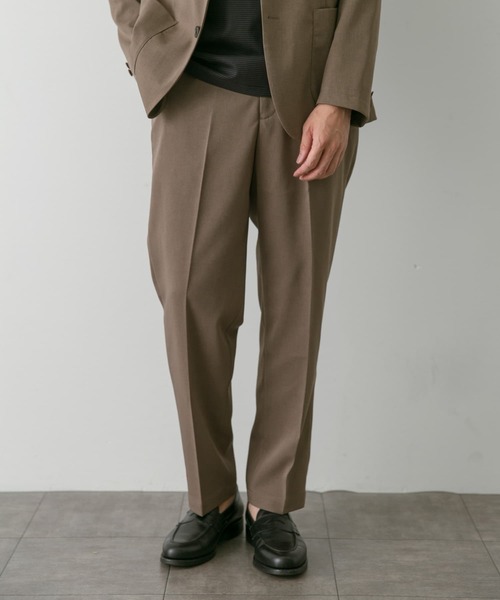 URBAN RESEARCH DOORS（アーバンリサーチドアーズ）の「『イージーケア/ウォッシャブル』LIFE STYLE TAILOR　カルゼコンフォータブルパンツ（スーツパンツ・メンズ・モカ/ネイビー/グレー・SMALL/MEDIUM/LARGE/X-LARGE）」の7枚目の写真