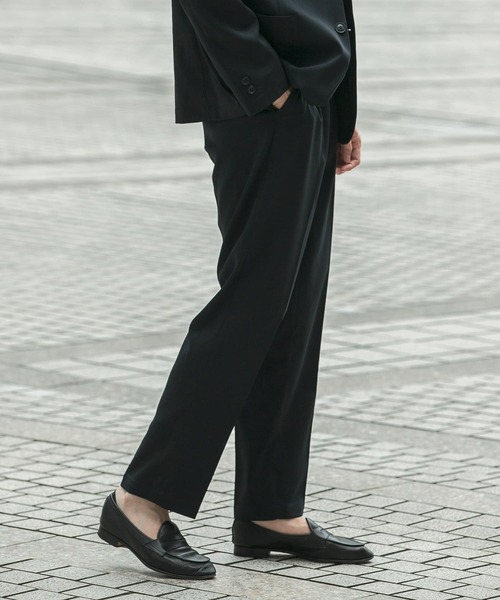 URBAN RESEARCH DOORS（アーバンリサーチドアーズ）の「『イージーケア/ウォッシャブル』LIFE STYLE TAILOR　カルゼコンフォータブルパンツ（スーツパンツ・メンズ・モカ/ネイビー/グレー・SMALL/MEDIUM/LARGE/X-LARGE）」の16枚目の写真