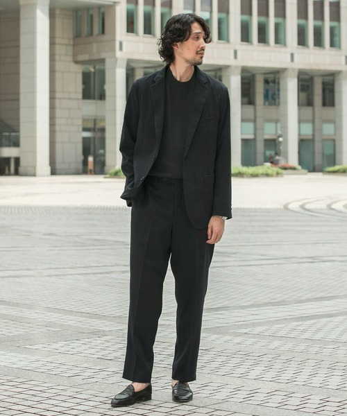 URBAN RESEARCH DOORS（アーバンリサーチドアーズ）の「『イージーケア/ウォッシャブル』LIFE STYLE TAILOR　カルゼコンフォータブルパンツ（スーツパンツ・メンズ・モカ/ネイビー/グレー・SMALL/MEDIUM/LARGE/X-LARGE）」の19枚目の写真