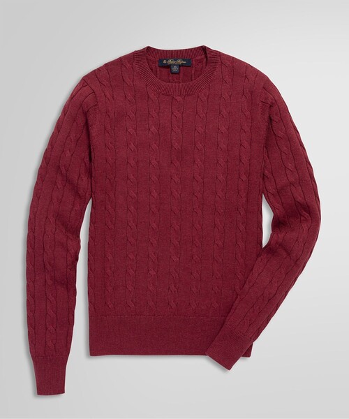BROOKS BROTHERS(ブルックスブラザーズ)の「ロングスリーブ ケーブル クルーネックセーター(ニット/セーター・レディース・バーガンディー/グリーン/ブルー・MEDIUM/SMALL/LARGE/X-SMALL)」の22枚目の写真