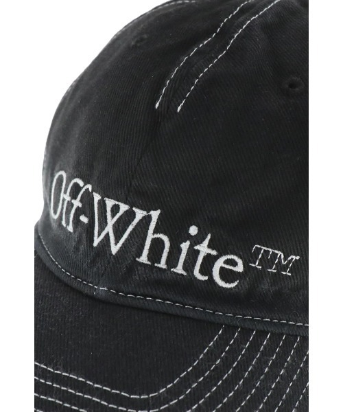 off white(オフホワイト)の「BOOKISH OW LAUNDRY BASEBALL CAP(キャップ・メンズ・ブラック・ONE SIZE)」の5枚目の写真