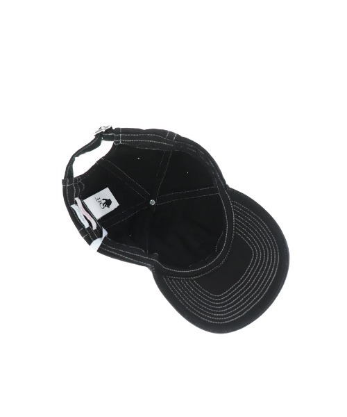 off white(オフホワイト)の「BOOKISH OW LAUNDRY BASEBALL CAP(キャップ・メンズ・ブラック・ONE SIZE)」の4枚目の写真