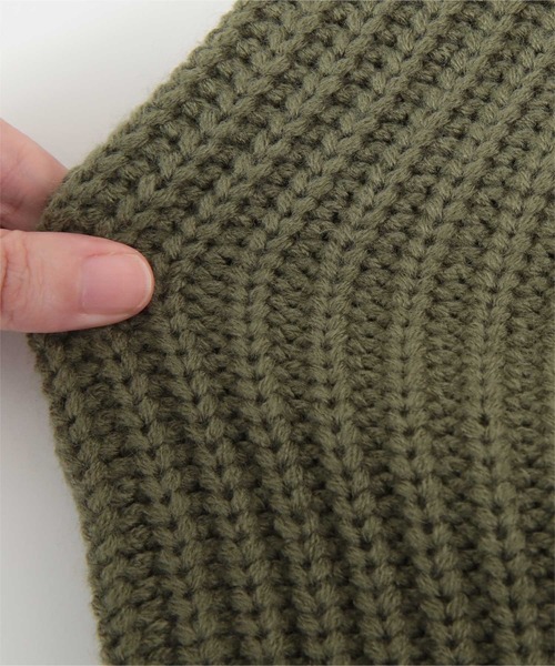 miette（ミエット）の「配色ラインハイネックニット（ニット/セーター・レディース・ライトベージュ/グレー/ネイビー/ブラック/カーキ・FREE）」の18枚目の写真