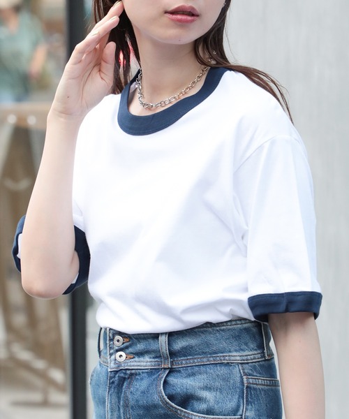 GILDAN(ギルダン)の「【GILDAN】5.3 oz プレミアムコットン ジャパンスペック リンガーTシャツ GL76600 MURS(Tシャツ/カットソー・メンズ・ホワイト×ネイビー/ホワイト×ブルー/チャコールグレー×ブラック/ホワイト×レッド・S/XL/L/M/2XL)」の11枚目の写真