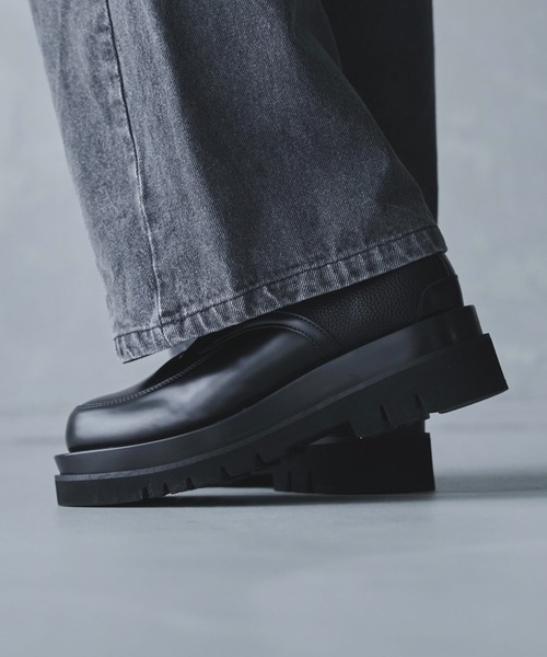 ADAMASTE(アダマスト)の「ハイソールレザースイッチシューズ(ドレスシューズ・メンズ・ブラック・SMALL/LARGE/X-SMALL/MEDIUM)」の6枚目の写真