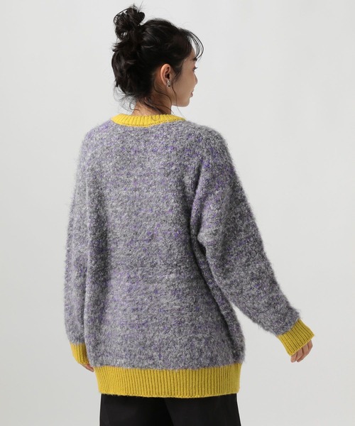 BAYFLOW（ベイフロー）の「バイカラーニットプルオーバー（ニット/セーター・レディース・ブラック/ブルー/グレー・FREE）」の10枚目の写真