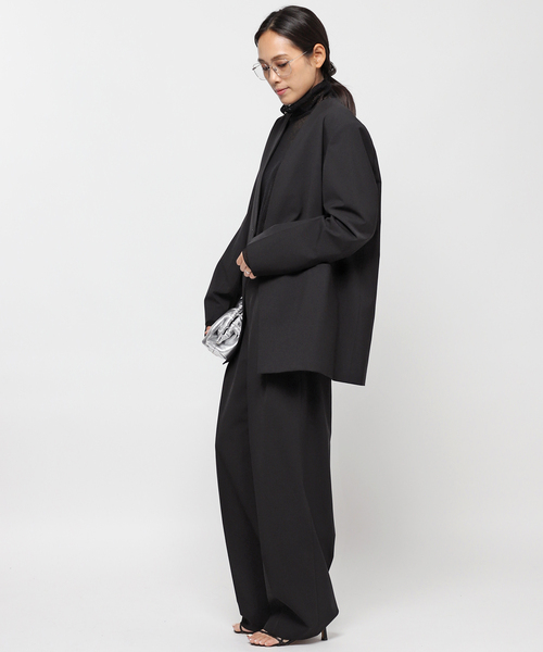 AP STUDIO(エーピーストゥディオ)の「TYPEWRITER NOCOLOR JACKET(ノーカラージャケット・レディース・ブラック・36/38)」の5枚目の写真