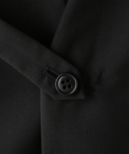 AP STUDIO(エーピーストゥディオ)の「TYPEWRITER NOCOLOR JACKET(ノーカラージャケット・レディース・ブラック・36/38)」の21枚目の写真