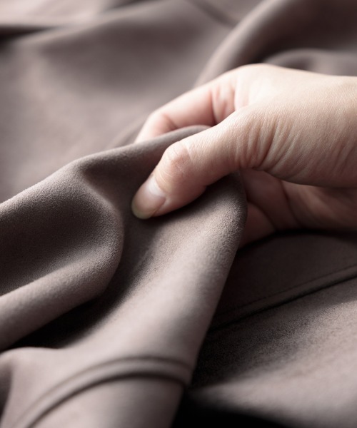 nissen（ニッセン）の「フェイクスエードライダースジャケット（ライダースジャケット・レディース・モカ/ブラック・L/LL/M/S）」の14枚目の写真