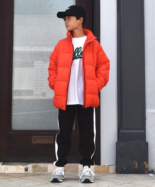 GLAZOS(グラソス)の「軽あったか・中綿コート(ブルゾン・キッズ・ブルー/カーキ/ブラック/オレンジ/イエロー/パープル・130cm/140cm/150cm/160cm/170cm)」の20枚目の写真