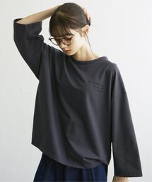 LBC | 刺繍ミニ裏毛8分袖プルオーバー(Tシャツ/カットソー)