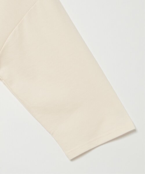 LBC（エルビーシー）の「刺繍ミニ裏毛8分袖プルオーバー（Tシャツ/カットソー・レディース・オフホワイト/チャコールグレー・M）」の9枚目の写真