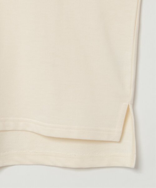 LBC（エルビーシー）の「刺繍ミニ裏毛8分袖プルオーバー（Tシャツ/カットソー・レディース・オフホワイト/チャコールグレー・M）」の8枚目の写真