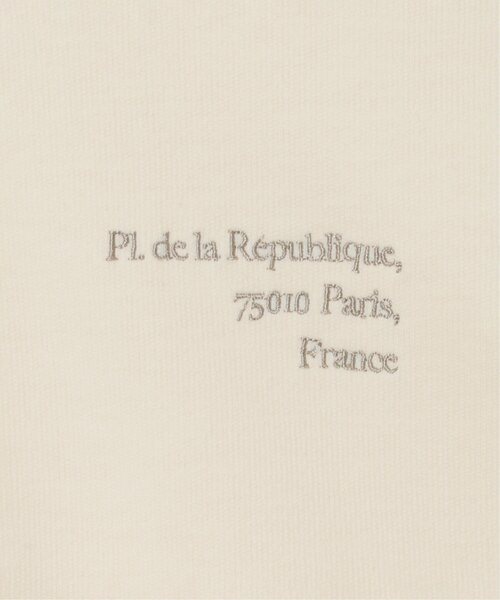 LBC（エルビーシー）の「刺繍ミニ裏毛8分袖プルオーバー（Tシャツ/カットソー・レディース・オフホワイト/チャコールグレー・M）」の6枚目の写真