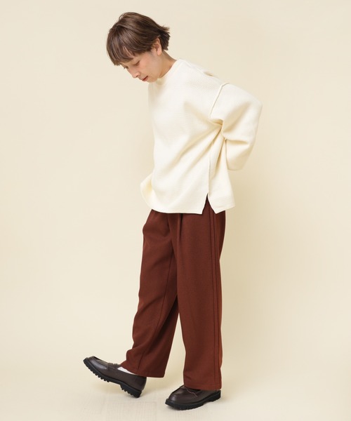 RNA-N（アールエヌエーエヌ）の「K2646 ハニカムサーマルプルオーバー（ニット/セーター・レディース・カーキ/キナリ/ダークネイビー・MEDIUM）」の19枚目の写真