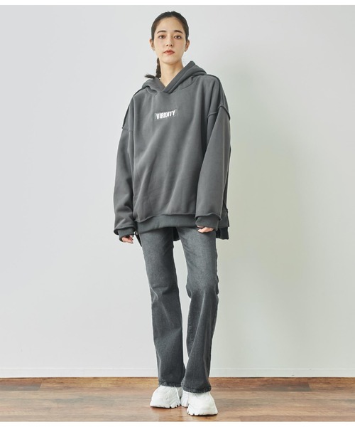 ANAP（アナップ）の「ストレッチフレアデニムパンツ（デニムパンツ・レディース・ブラック/ブルー・M/S）」の4枚目の写真