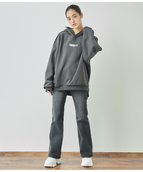 ANAP（アナップ）の「ストレッチフレアデニムパンツ（デニムパンツ・レディース・ブラック/ブルー・M/S）」の5枚目の写真