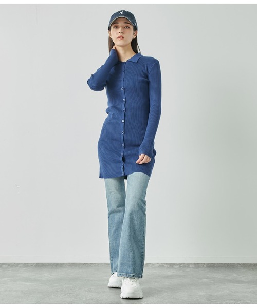 ANAP（アナップ）の「ストレッチフレアデニムパンツ（デニムパンツ・レディース・ブラック/ブルー・M/S）」の15枚目の写真