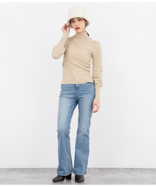 ANAP（アナップ）の「ストレッチフレアデニムパンツ（デニムパンツ・レディース・ブラック/ブルー・M/S）」の21枚目の写真