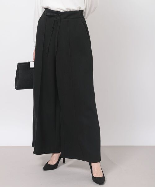 rps（アールピーエス）の「起毛ワイドパンツ（スラックス・レディース・ブラック/グレイッシュベージュ/モカ・フリー）」の2枚目の写真