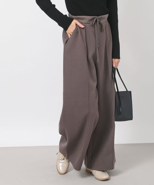 rps（アールピーエス）の「起毛ワイドパンツ（スラックス・レディース・ブラック/グレイッシュベージュ/モカ・フリー）」の3枚目の写真