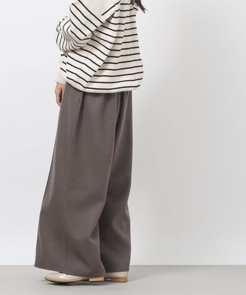 rps（アールピーエス）の「起毛ワイドパンツ（スラックス・レディース・ブラック/グレイッシュベージュ/モカ・フリー）」の5枚目の写真