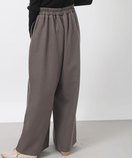 rps（アールピーエス）の「起毛ワイドパンツ（スラックス・レディース・ブラック/グレイッシュベージュ/モカ・フリー）」の10枚目の写真