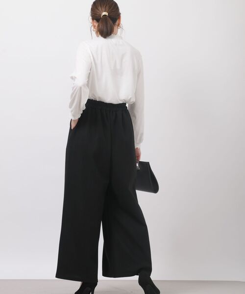 rps（アールピーエス）の「起毛ワイドパンツ（スラックス・レディース・ブラック/グレイッシュベージュ/モカ・フリー）」の14枚目の写真