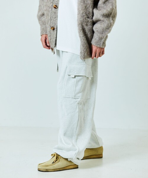 FREAK'S STORE（フリークスストア）の「15oz HEAVY WEIGHT Sweat Cargo Pants/15オンス ヘビーウェイト スウェットカーゴパンツ/リラックスフィット/USAコットン（カーゴパンツ・メンズ・ライトグレー/グリーン/チャコールグレー/グレー・SMALL/MEDIUM/LARGE）」の8枚目の写真