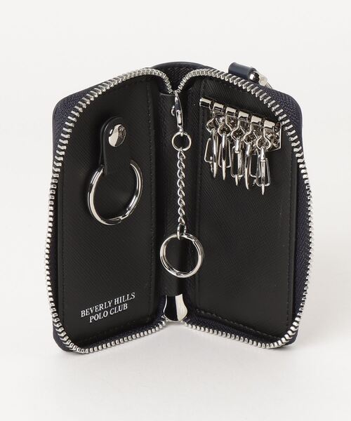BEVERLY HILLS POLO CLUB（ビバリーヒルズポロクラブ）の「【Beverly Hills Polo Club/ビバリーヒルズポロクラブ】ワンポイントポニー レザーキーケース（ジップ開閉）（キーケース/キーアクセサリー・メンズ・ネイビー/ブラック/グリーン/ブラック系1/ブラック系2/ダークブラウン・FREE）」の19枚目の写真